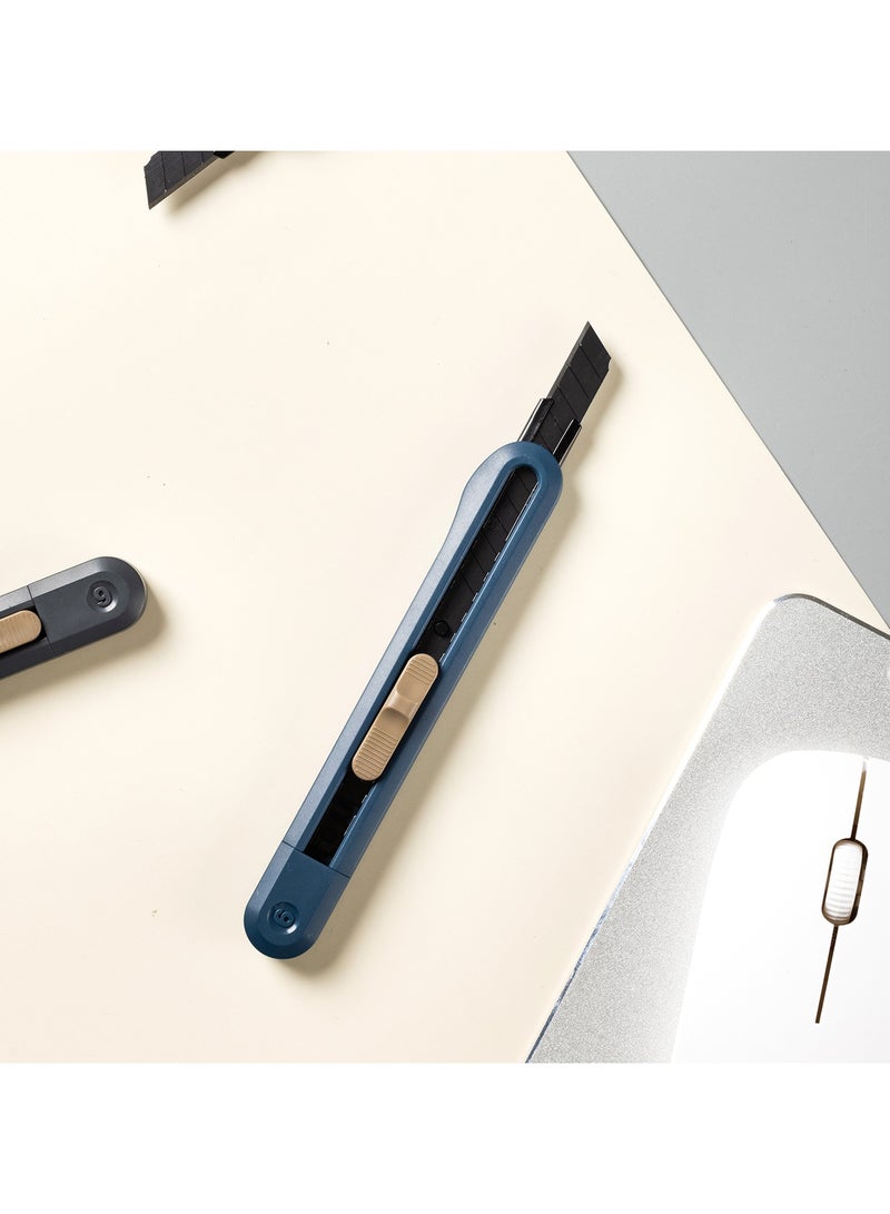 Deli Nusign ENS063 Snap-Off Utility Cutter with SK5 Edge - Blue - Image 4