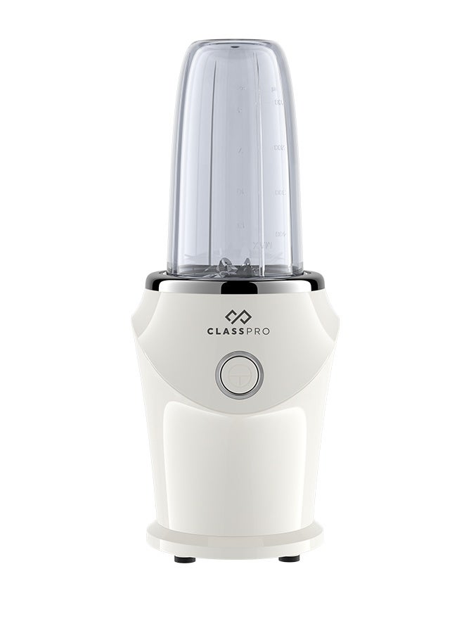 ClassPro خلاط رياضي، مفتاح تشغيل بلمسة واحدة، 300 واط، أبيض - Image 1