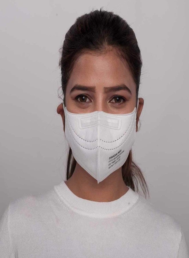 SWASA FFP2 Certified Respirator (White, N95 Filter, Pack of 1) - Image 4