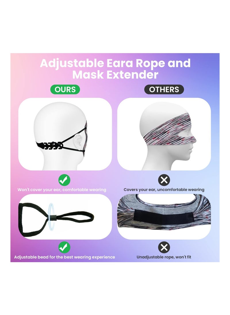 Y&D VR Eye Mask Cover, Breathable Sweat Band Designed Adjustable Sizes, for Workout Mate Quest 2/ Oculus Rifts/ HTC Vive Pro 2 (3 pcs)  - Image 4