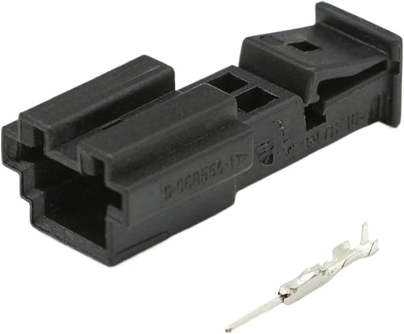 Automotive Connector 2 Pin Male Wiring Harness Black 10 Set - Image 2