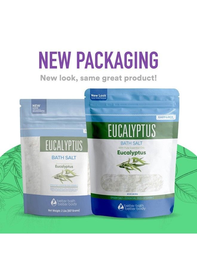 Better Bath Better Body Eucalyptus Bath Salt 32 Ounces Epsom Salt with Natural Eucalyptus Essential Oil Plus Vitamin C in BPA Free Pouch with Easy PressLock Seal  - Image 5