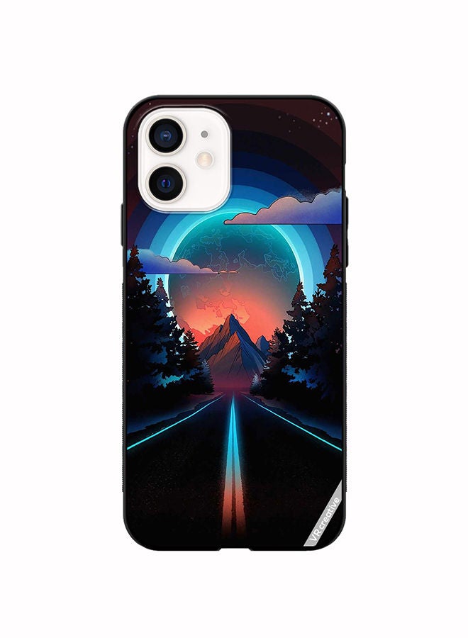 VR CREATIVE Protective Case Cover For Apple iPhone 12 mini Road To Paradise Design Multicolour - Image 1
