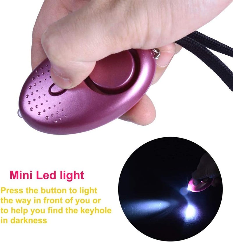 klarako Personal Alarm Security Keychain Alarm with LED Flashlight Mini 130dB Siren Alarm Self Defense Safety Sound Kit Night Walker for Women Girl Kid Elderly Student - Image 1