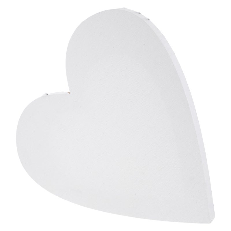 Heart Shaped Canvas Panel Board for Oil Painting Watercolor DIY White Frames for Canvas Paintings for Home Decor Wedding Party - Image 1