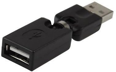 CERRXIAN Rotating and Swivel Twist USB 20 Type A Male to Type A Female 360 Degree Rotation Adjustable Right Angle Extension Adapter Convertor 2PackAMFM - Image 2