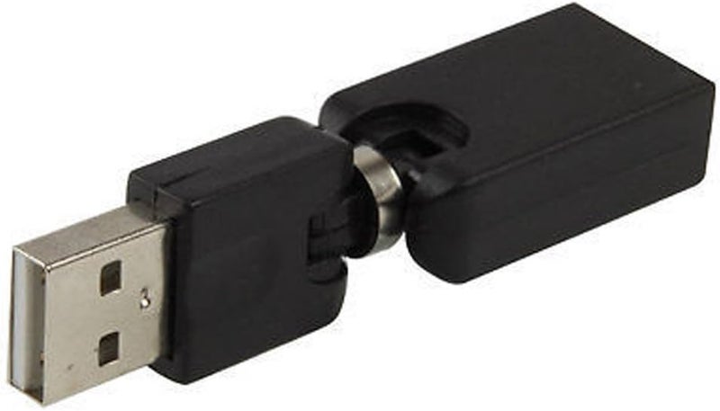 CERRXIAN Rotating and Swivel Twist USB 20 Type A Male to Type A Female 360 Degree Rotation Adjustable Right Angle Extension Adapter Convertor 2PackAMFM - Image 4