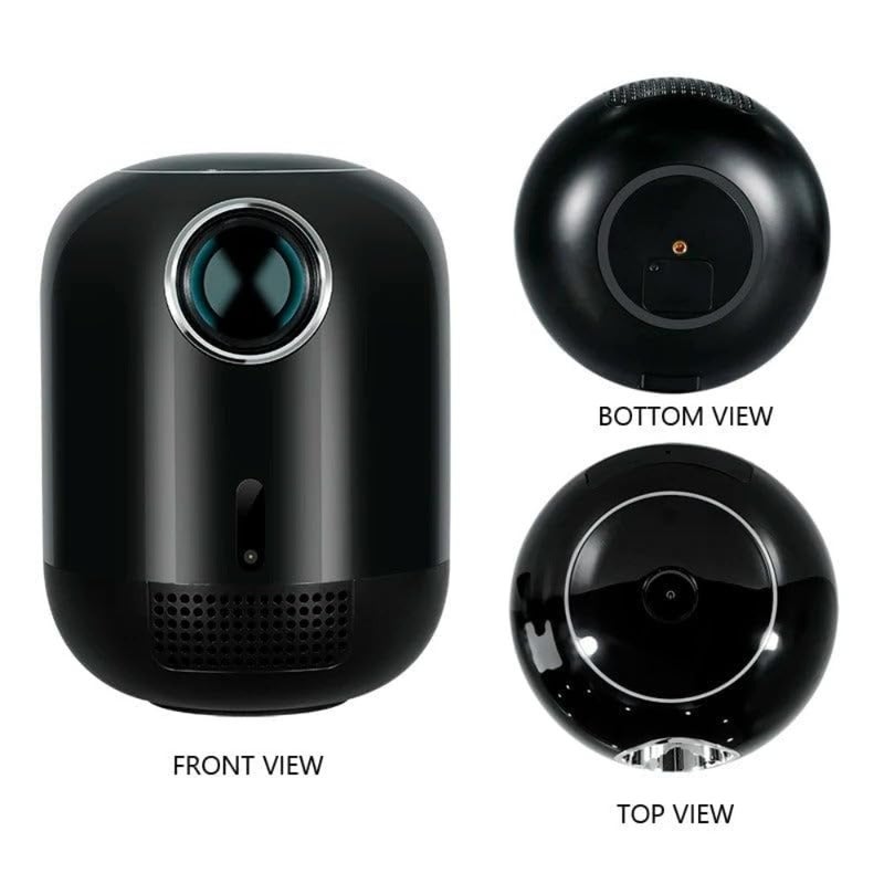 استخدام المسرح المنزلي، هيكل من سبائك الألومنيوم، لون أسود، دقة 4K Full HD مع نظام Android 11 وواي فاي مدمج - Image 4