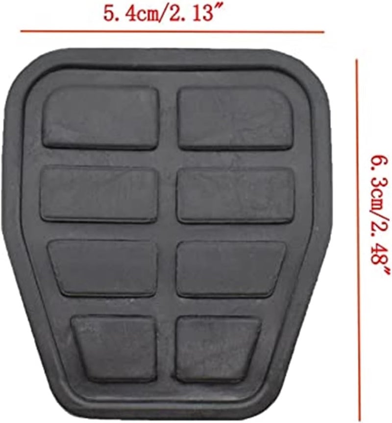 QASULER Car Foot Pedal Brake Clutch Rubber Pads Cover - Image 4