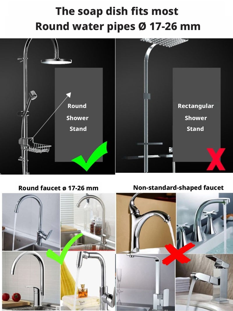 Stainless Steel Soap Dish with Drain - Image 3