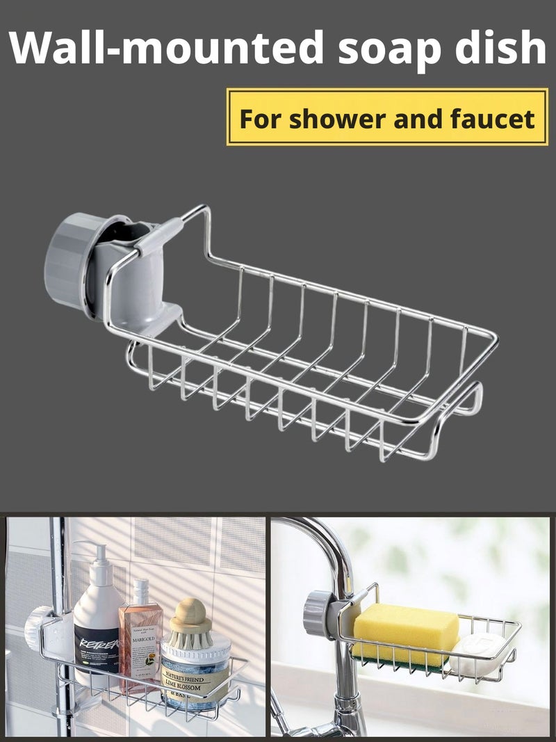 Stainless Steel Soap Dish with Drain - Image 1