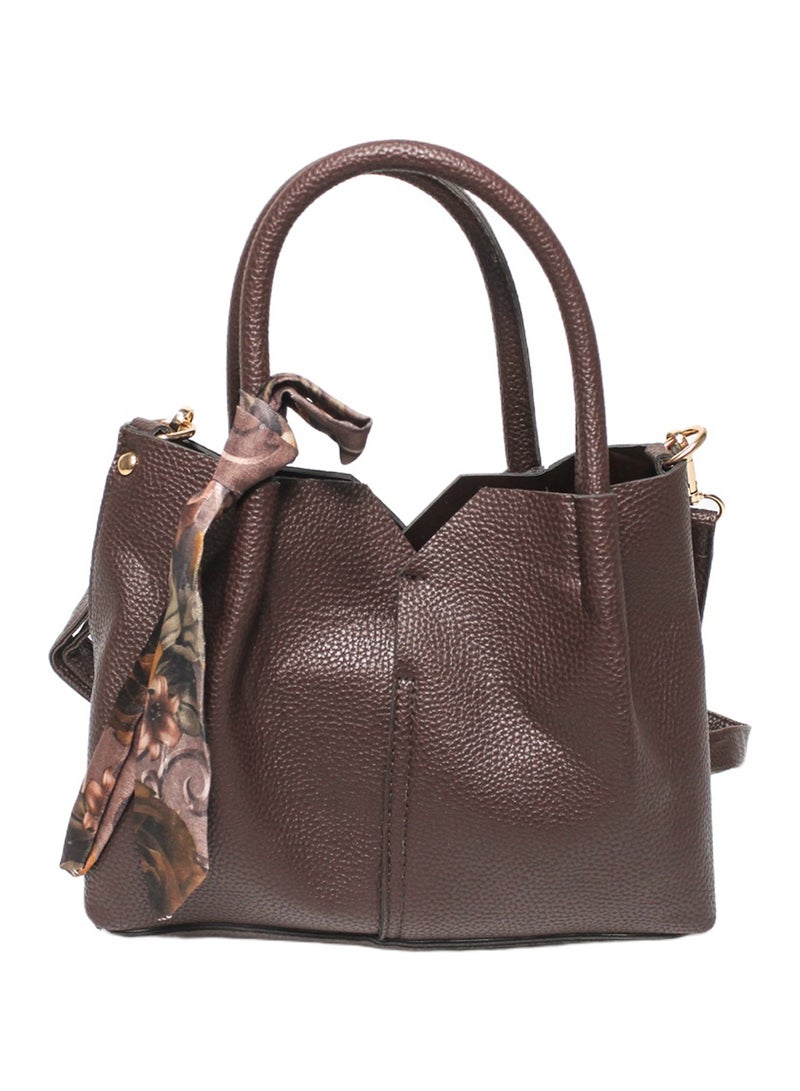 Glitter Women Hand Bag - Brown - Image 2