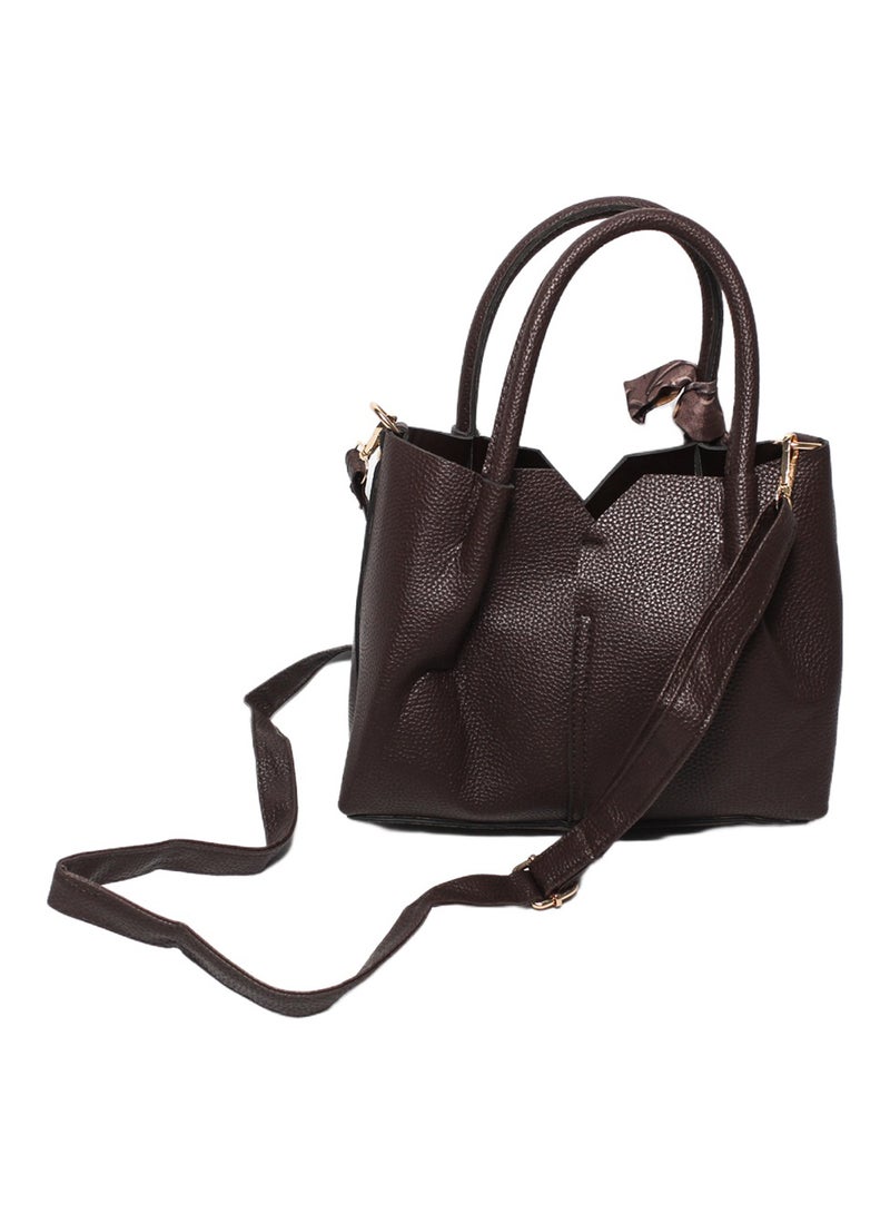 Glitter Women Hand Bag - Brown - Image 3