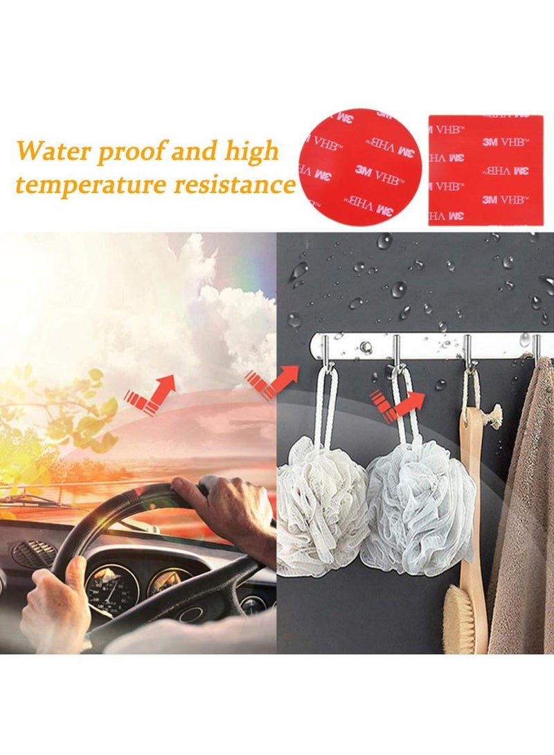 3M 12 PCS 3M Double Sided Foam Adhesive Tape Pads, Round and Square VHB Sticky Pads Replacement Mounting Tape - Image 3