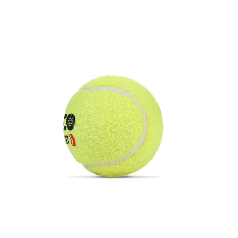 COSCO Cricket Normal Force Leather Tennis Ball (Yellow) -Pack of 6 - Image 2