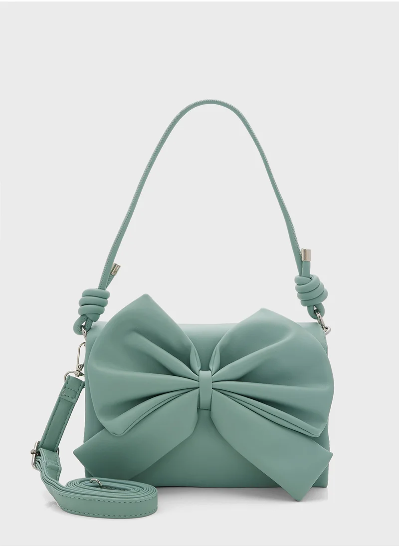 ايلا Trim Detail Baguette Shoulder Bag