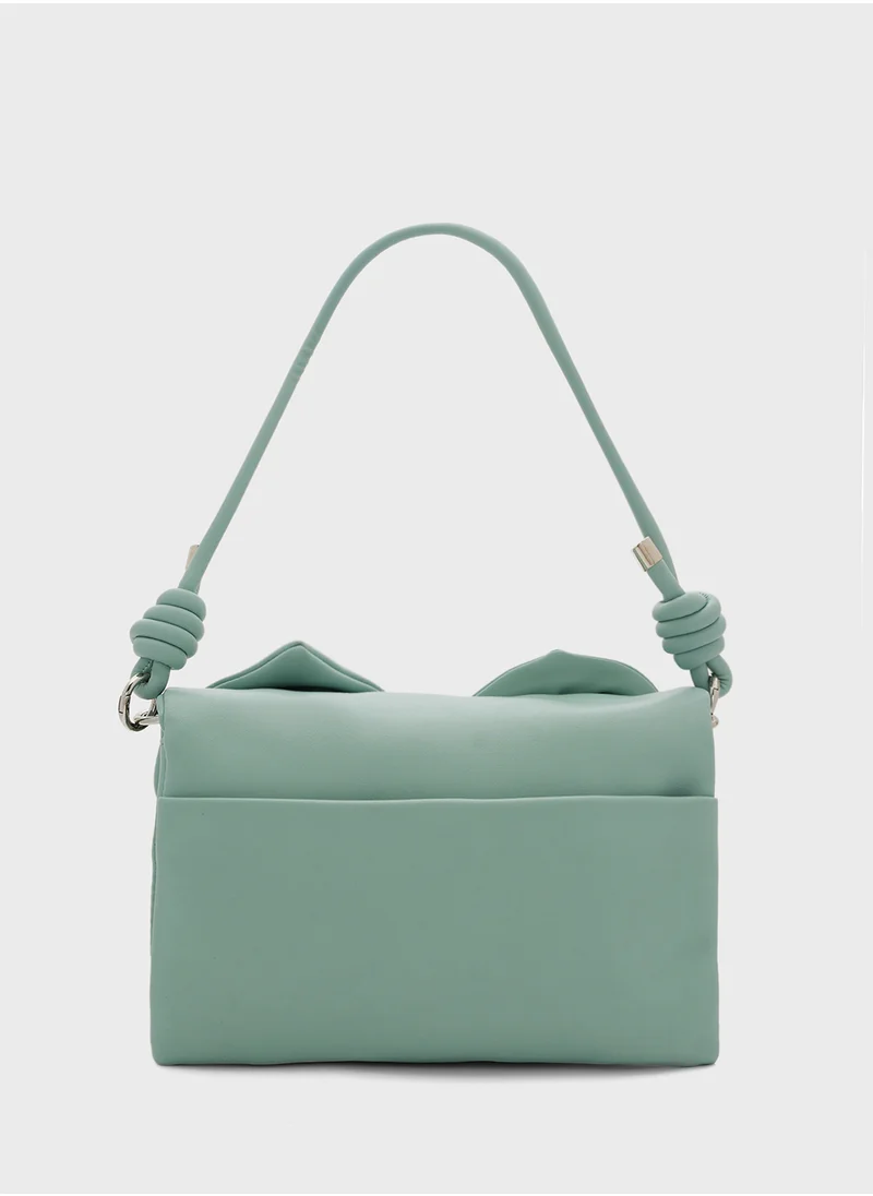 ايلا Trim Detail Baguette Shoulder Bag