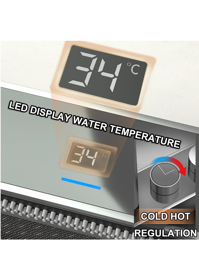 Workstation Kitchen Sink, 304 Stainless Steel Nano Waterfall Sink, Home Sink Vegetable Basin Single Sink, With Pull-Out Faucet, Cup Washer - Image 5