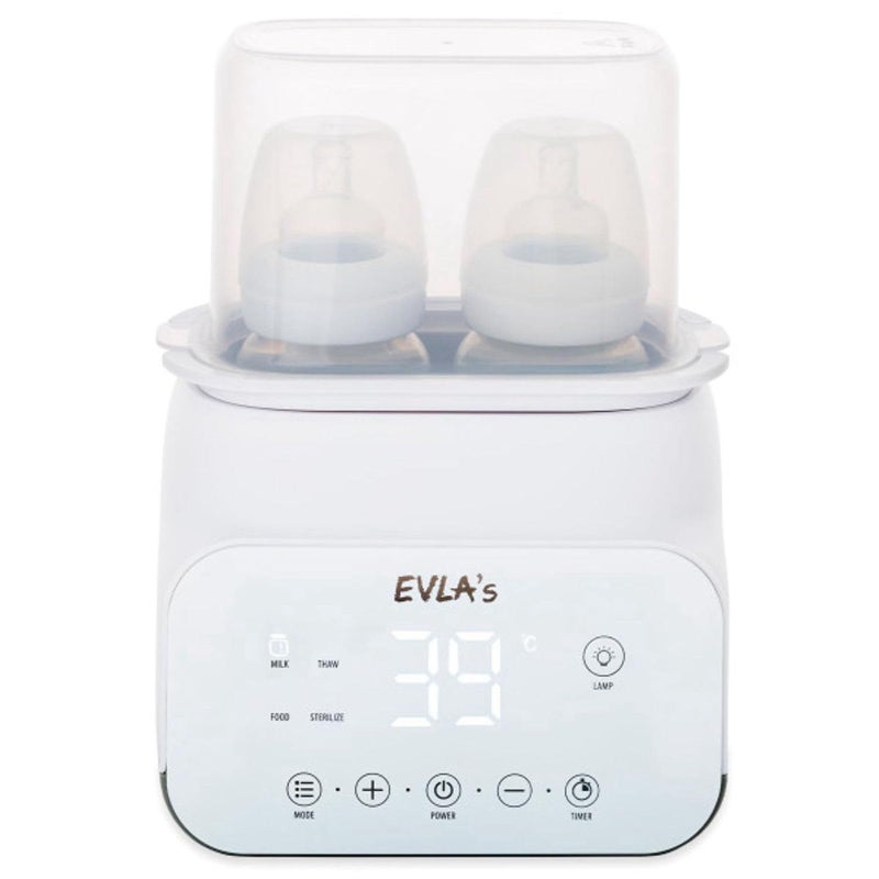 EVLA'S EVLAâ€™S Baby Bottle Warmer, Multi-Function Feeding Bottle Warmer, Fast and Accurate Breastmilk and Formula Milk Warmer with Timer, Defrost, Keep Warm, Baby Food Jar Heating Functions, White - Image 1