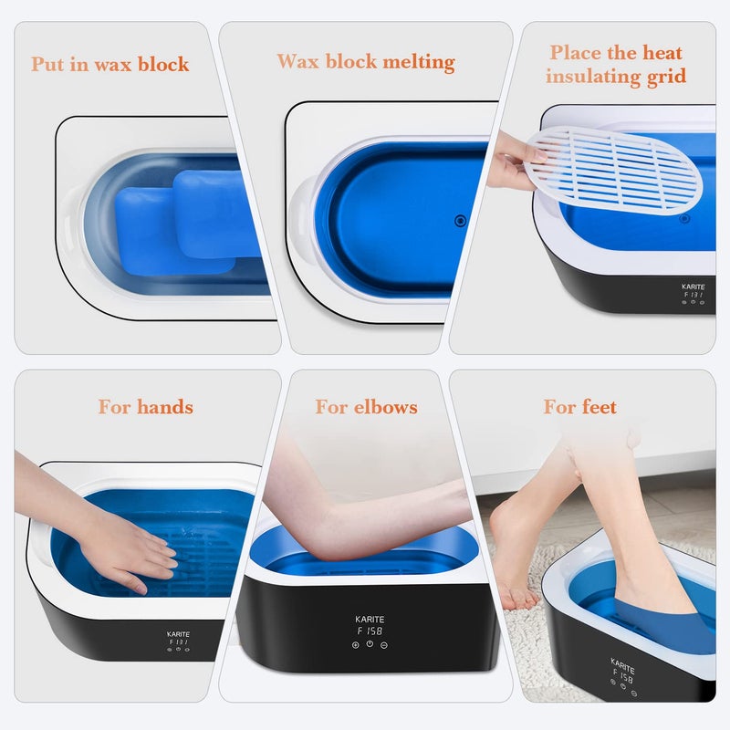 KARITE Paraffin Wax Refills, 10 Pack Ocean Scented Paraffin Wax Beads Blocks for Paraffin Bath, Paraffin Wax Machine Refills for Hand Feet Dry Skin,Deep Moisturizing, Hydration and nourish - Image 3