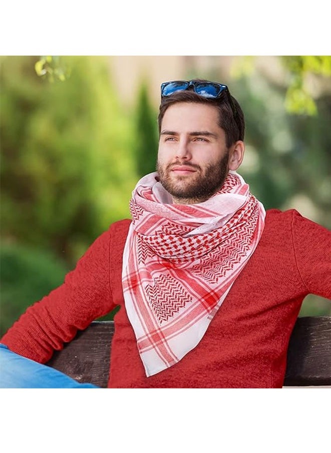 Muyixin - Arab Head Scarf with Lgal Aqel Rope 4 Piece Mens Middle East Desert Shemagh Wrap Arab Costume - Image 1
