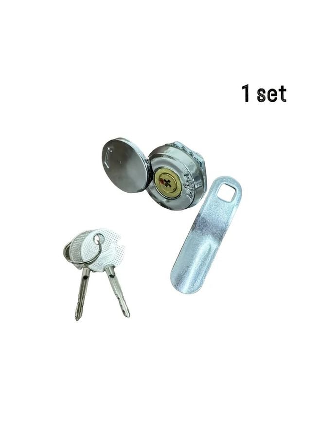 1 Set Durable Card Lock Buckle for Doors Cabinets Mailboxes and Drawers - Image 1