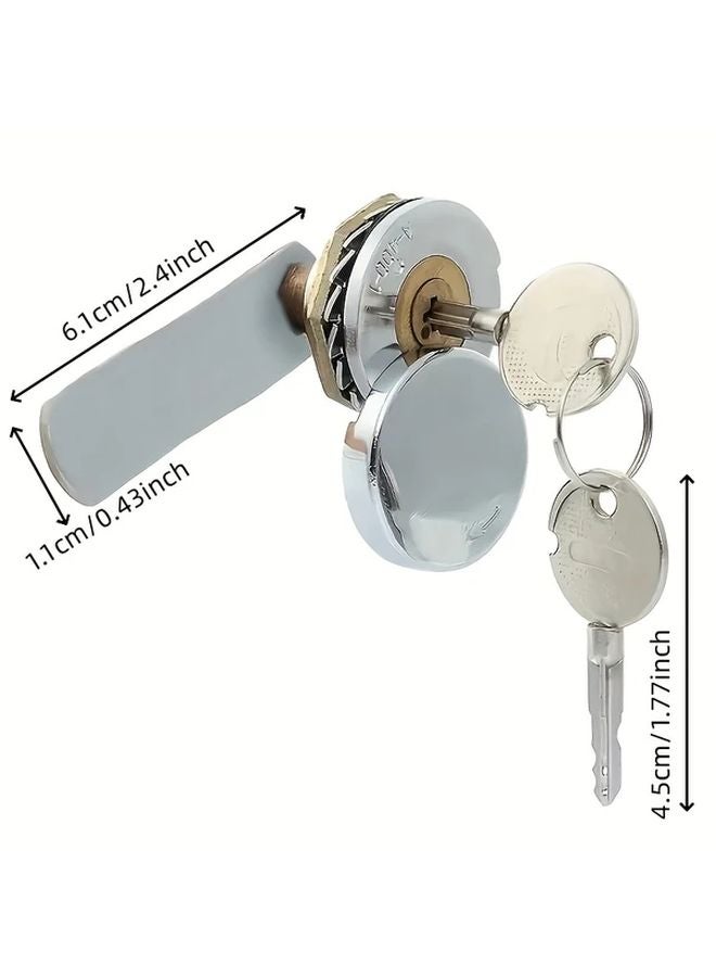 1 Set Durable Card Lock Buckle for Doors Cabinets Mailboxes and Drawers - Image 3