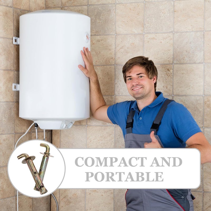 Jojofuny Water Heater Expansion Hook Screw Kit Wall Anchors Bracket Hooks For Drywall Concrete Brick Mounting - Image 4