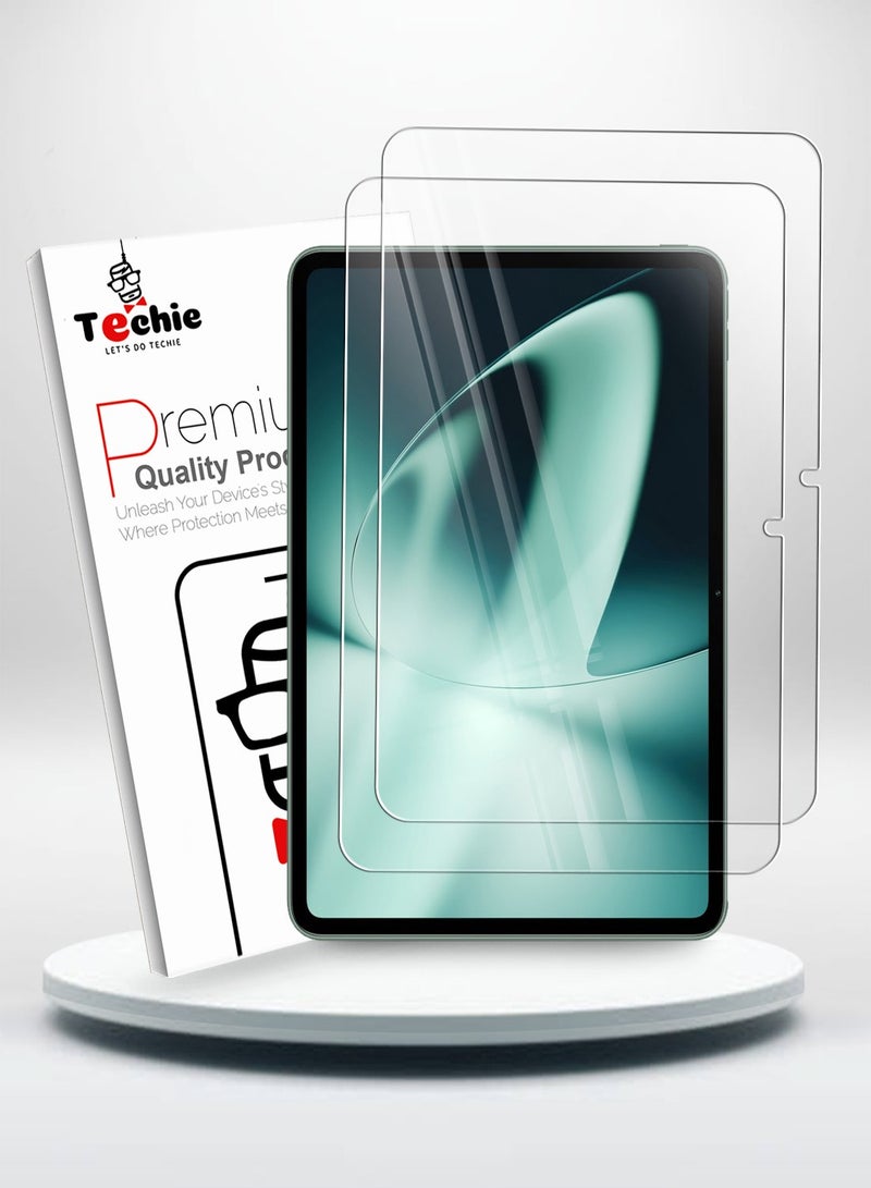 Techie عبوة 2 واقي شاشة زجاجي مقسى شفاف HD 11.6 بوصة 2023 سهل التركيب خالي من الفقاعات - Image 1