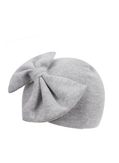 Generic Newborn Bowtie Fetal Hat Set Light Gray  - Image 3