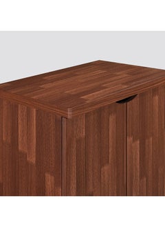 DANUBE HOME Alegra Shoe Rack Cabinet 23 Pairs 2 Door Shoe Storage Organizer For Entryway Oak 120x40x120 cm,wooden,5 shelves  - Image 4
