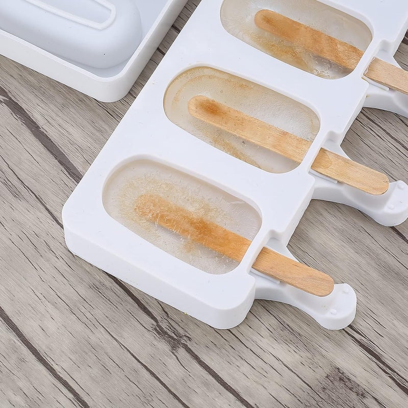 Undy 2 Pack Cakesicles Silicone Mould Mini Cake Lolly Mould Ice Pop Cakesicle Moulds DIY Ice Cream Stick Ice Lolly Mould 50 Sticks - Image 3