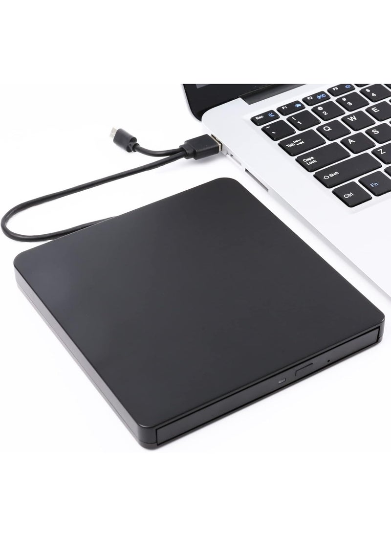 Generic Portable External DVD Drive with USB 3.0 & Type-C – Rewritable CD/DVD Burner for Laptop  - Image 2