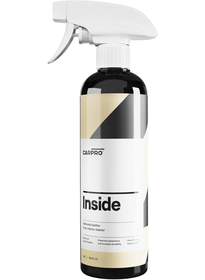 CARPRO منظف داخل السيارة: أفضل منظف لأسطح الفينيل والبلاستيك والجلد المنتهي - يزيل الأوساخ والعرق والزيوت من الأسطح الداخلية - 500 مل (17 أونصة) - Image 1