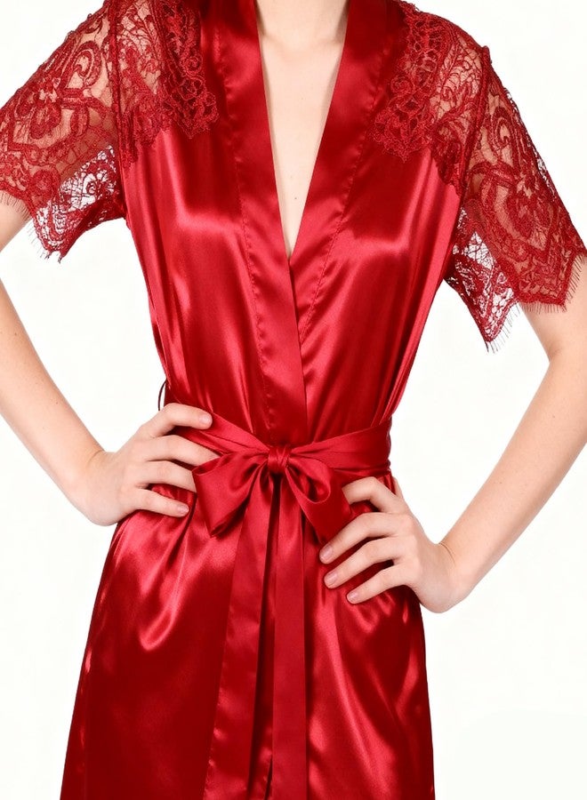 Zelphvt 4 Pcs Satin Robe Belt Replacement, Sash Belt Long Sash for Bathrobe, Wedding Dress, Bridal Waist, Special Occasion Accessories, White, Black, Rose Red, Leather Pink 79 x 2 Inches - Image 5