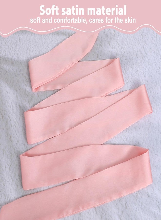 Zelphvt 4 Pcs Satin Robe Belt Replacement, Sash Belt Long Sash for Bathrobe, Wedding Dress, Bridal Waist, Special Occasion Accessories, White, Black, Rose Red, Leather Pink 79 x 2 Inches - Image 3