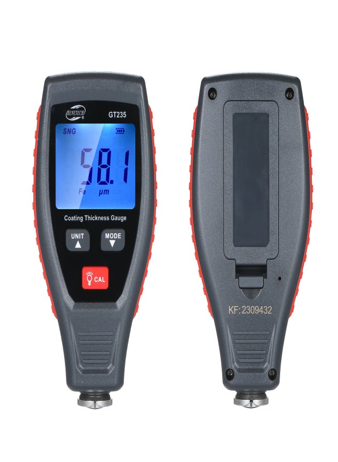 Generic BENETECH GT235 LCD Coating Thickness Gauge Paint Thickness Gauge Meter Car Paint Depth Gauge Tester 0~1800μm with Pouch Calibration Substrates Calibration Coating Film for Car Automobile  - Image 5