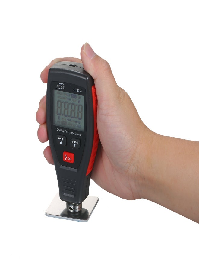Generic BENETECH GT235 LCD Coating Thickness Gauge Paint Thickness Gauge Meter Car Paint Depth Gauge Tester 0~1800μm with Pouch Calibration Substrates Calibration Coating Film for Car Automobile  - Image 4