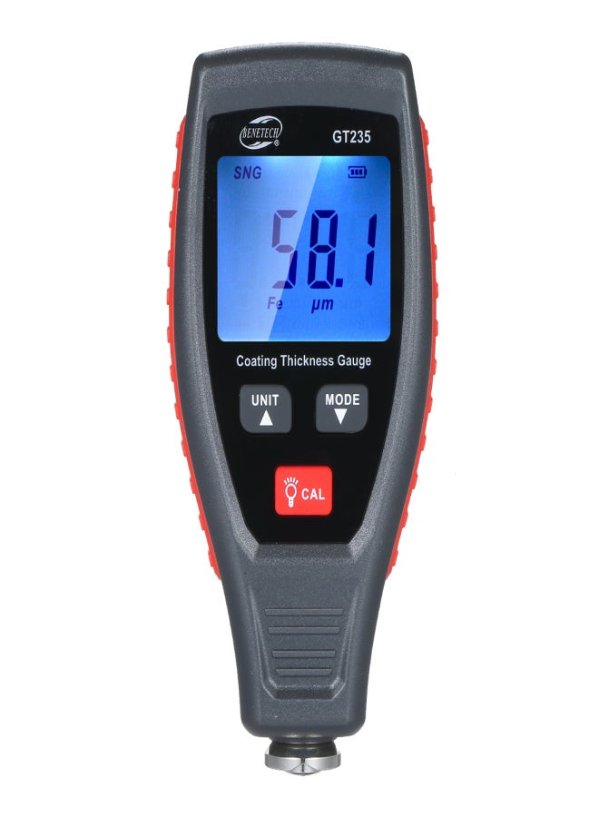 Generic BENETECH GT235 LCD Coating Thickness Gauge Paint Thickness Gauge Meter Car Paint Depth Gauge Tester 0~1800μm with Pouch Calibration Substrates Calibration Coating Film for Car Automobile  - Image 1