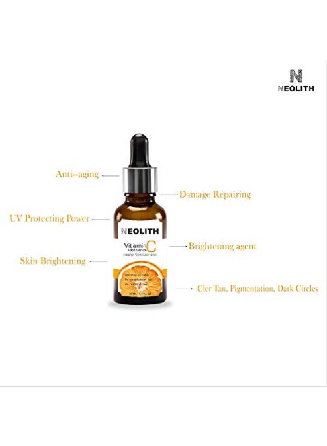 NEOLITH Vitamin C Face Serum Skin Clearing Serum Brightening AntiAging Skin Repair Nano Bio technology Dark Circle Fine Line & Sun Damage Corrector || Organic || 30ml  - Image 4