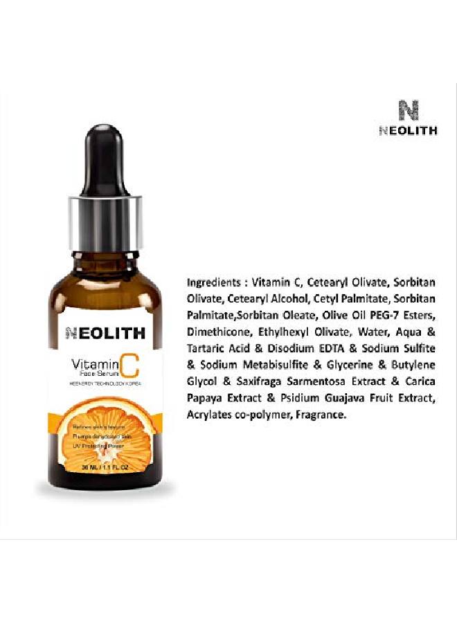 NEOLITH Vitamin C Face Serum Skin Clearing Serum Brightening AntiAging Skin Repair Nano Bio technology Dark Circle Fine Line & Sun Damage Corrector || Organic || 30ml  - Image 5