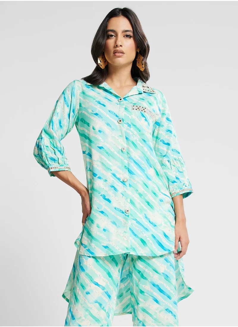 kolaba Embroidered Kurti & Pants Set
