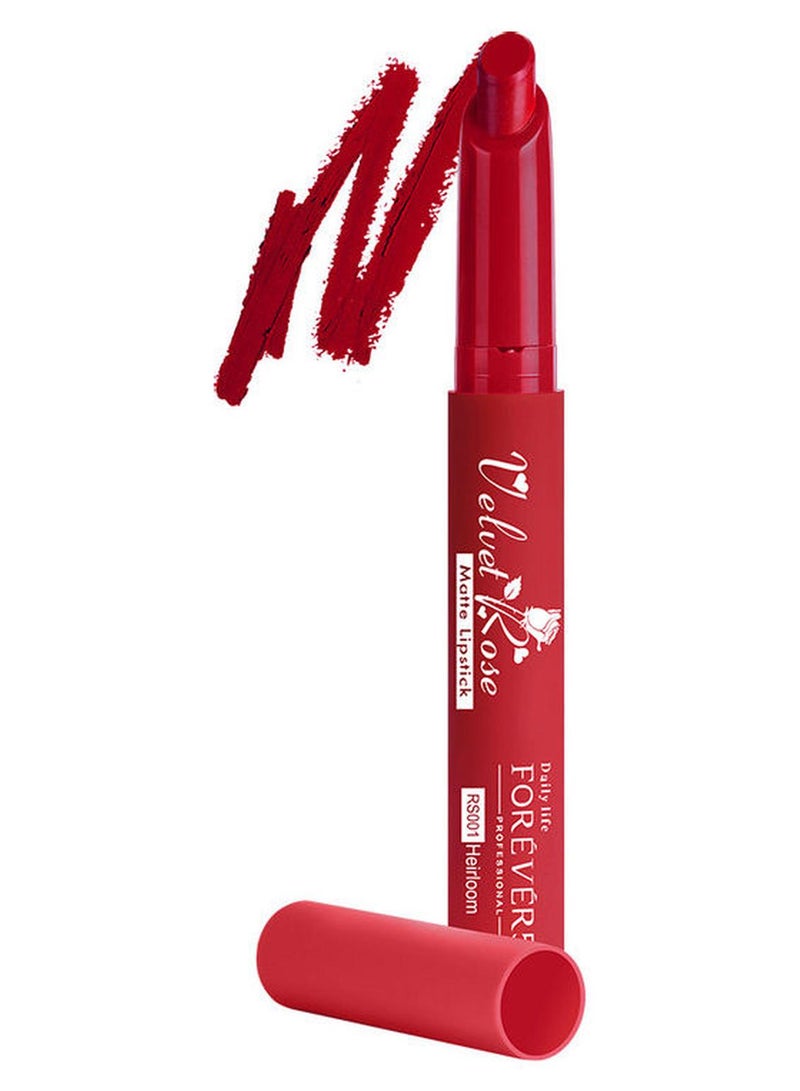 FOREVER52 Velvet Rose Matte Lipstick Dark Red - Image 1