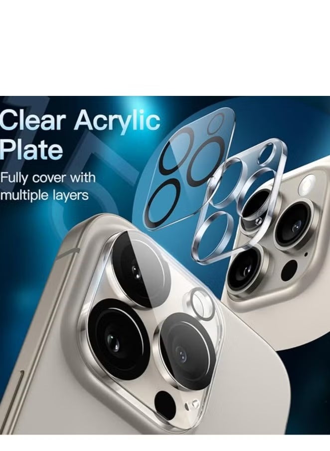 iPhone 13 Pro Max / 13 Pro Back Camera Protector Cover Made of Anti-Scratch Tempered Glass. - Image 3