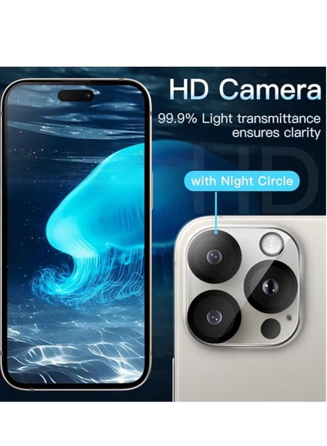 iPhone 13 Pro Max / 13 Pro Back Camera Protector Cover Made of Anti-Scratch Tempered Glass. - Image 1