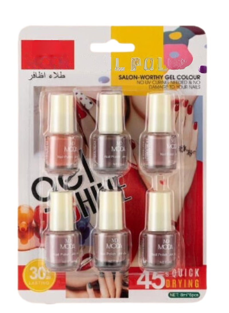 Generic nail polishGel shine set 6 color 