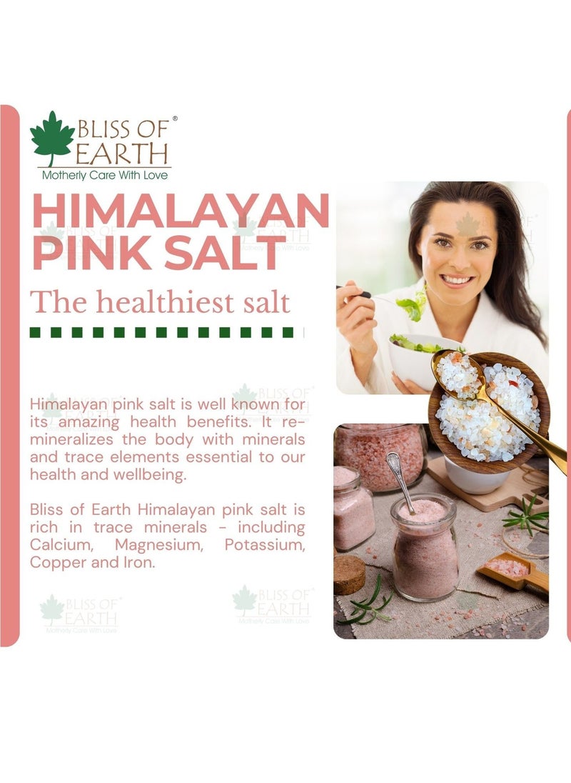 BLISS OF EARTH Bliss Of Earth 2KG Fine Powder Pakistani Himalayan Pink Salt Non Iodized For Weight Loss & Healthy Cooking Natural Substitute Of White Salt  - Image 5