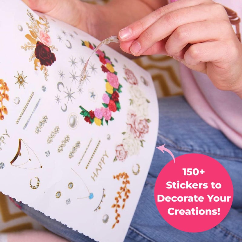BSCOOL - Drawing, Coloring & Activity Book. Create Hairstyles with Stickers and Guides. Fashion Design Sketchbook for Kids 5 and up. Little Designer Book - Fashion Design for Kids. Easter Gift - Image 2