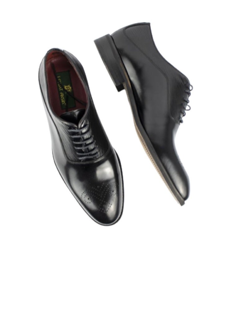 Levent Classic Genuine Leather 
Lace Up Shoes - Image 3