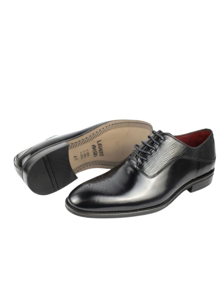 Levent Classic Genuine Leather 
Lace Up Shoes - Image 2